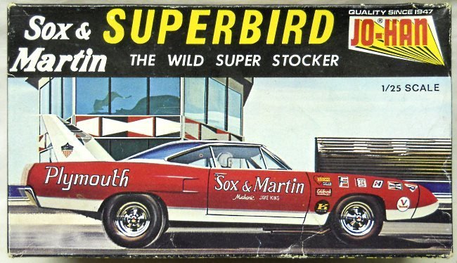 Jo-Han 1/25 Plymouth Sox & Martin Superbird, C-1770 plastic model kit